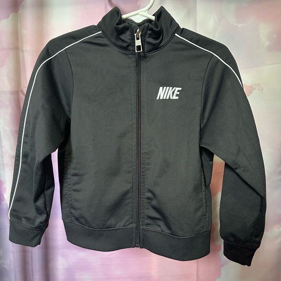 Nike Other - Toddler Kids Nike Black Zip-Up Jacket with White Accents 3T